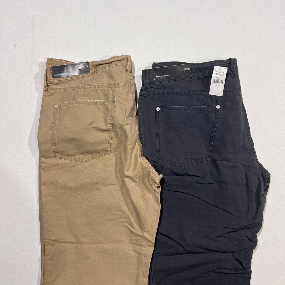 Two pairs of NWT Vintage Banana Republic Mens Pants 38/30